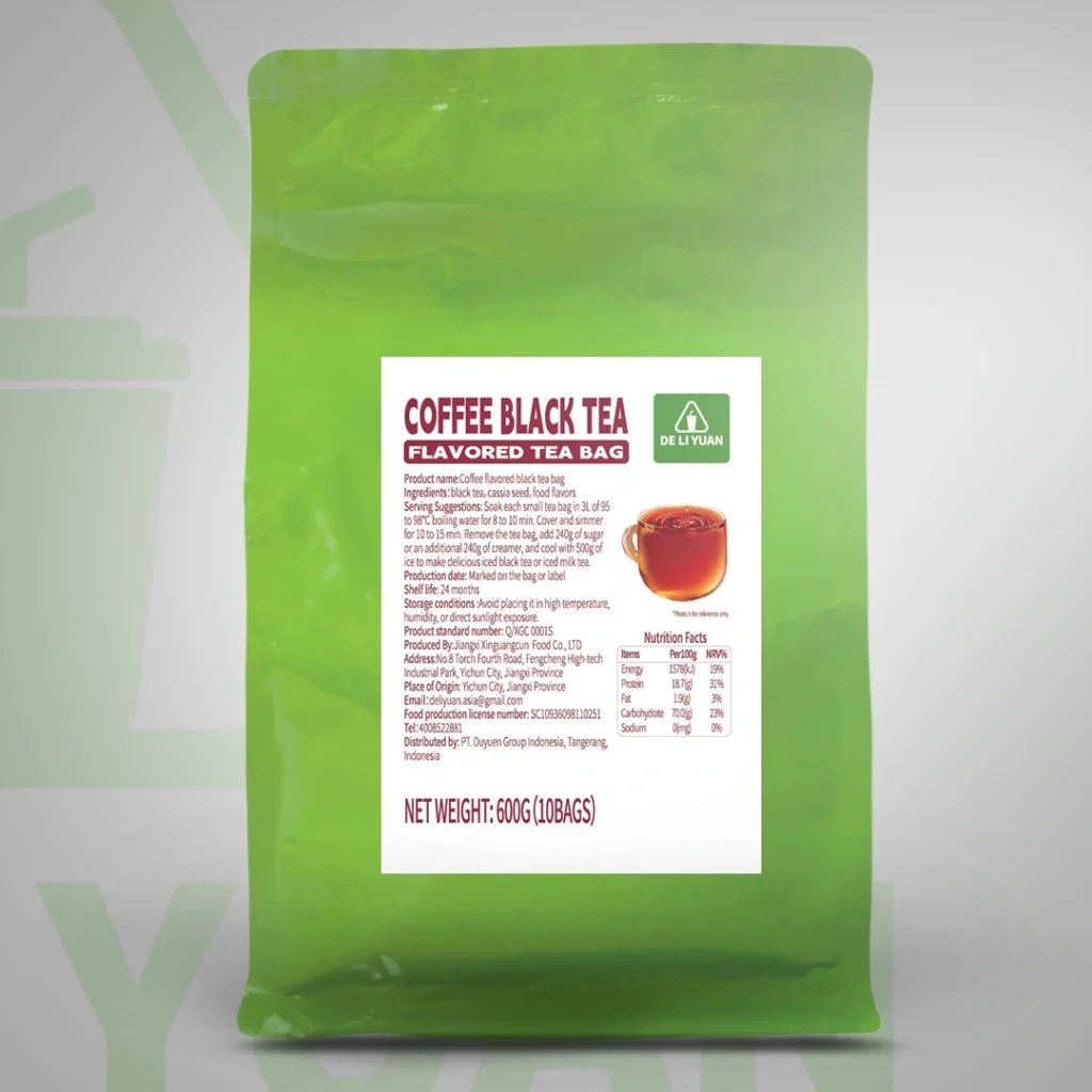 Coffee Black Tea Flavored Tea Bag Deliyuan
