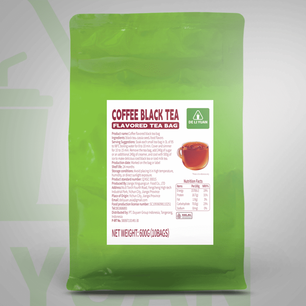 Coffee Black Tea Flavored Tea Bag Deliyuan