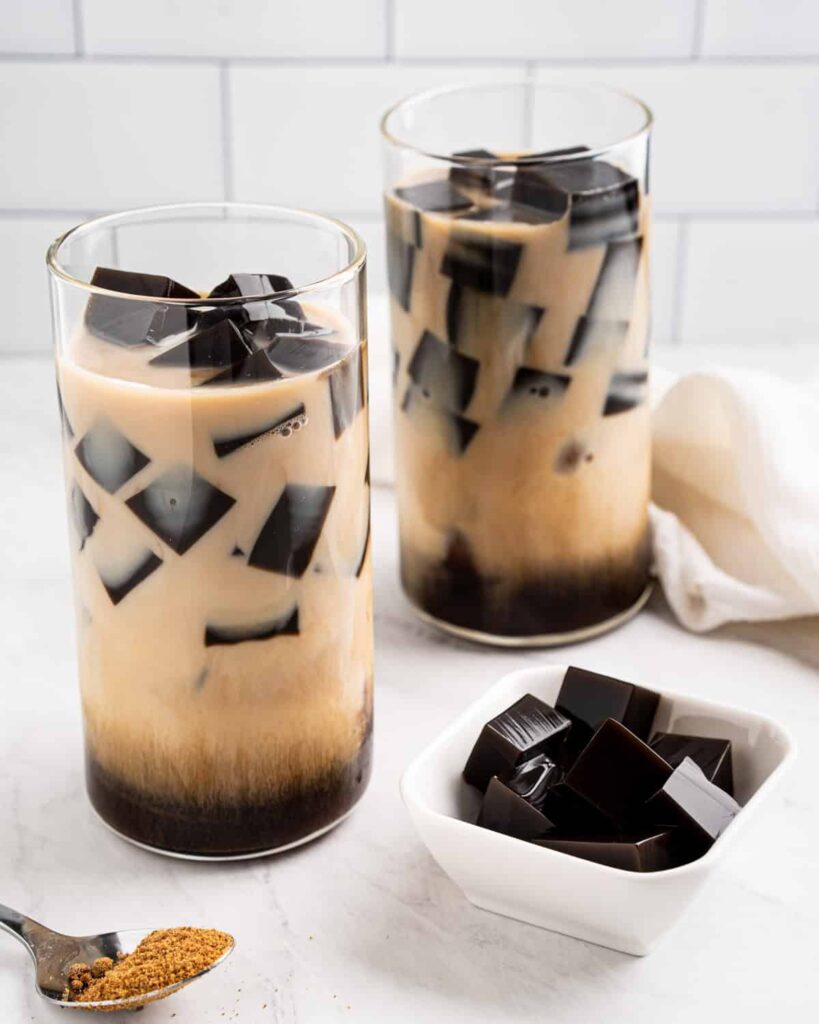 Milktea grass jelly