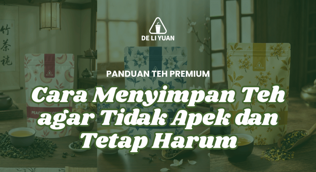 Cara menyimpan teh premium Deliyuan dalam toples kedap udara