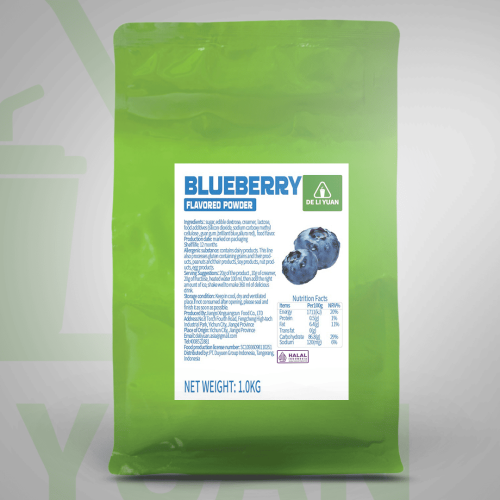bubuk minuman rasa blueberry
